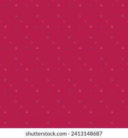 Seamless pattern with stars on red background Vector illustration Texture for wrapping and fabric