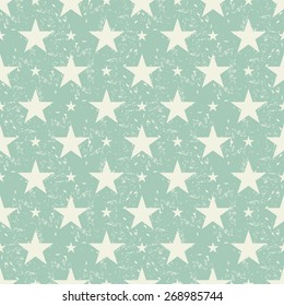 seamless pattern with stars on shabby background