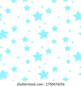Seamless pattern with stars on white background.Design template for wallpaper,fabric,wrapping,textile