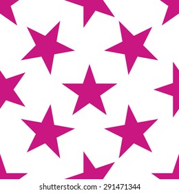 Seamless pattern with stars on white background. Vector illustration.