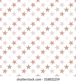 Seamless pattern with stars on white background. Vector illustration.