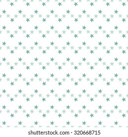 Seamless pattern with stars on white background. Vector illustration.