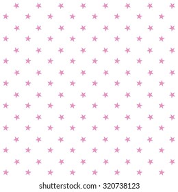 Seamless pattern with stars on white background. Vector illustration.