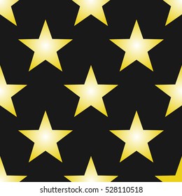 Seamless pattern with stars on white background. Vector illustration.