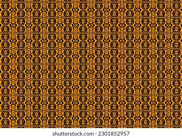 seamless pattern with stars, orange black abstract background with traditional pattern, repeat seamless style, replete image design for fabric printing 