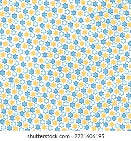 Seamless pattern with stars. Print for textile, wallpaper, covers, surface. For fashion fabric. Hanukkah print