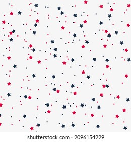 Patrón sin foco con estrellas en el cielo. estrellas coloridas