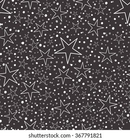 Seamless pattern with stars, star pattern, star decorations. EPS10 vector illustration.
