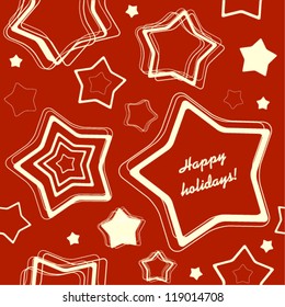 Seamless pattern with stars. Suitable for winter holidays design