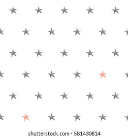 Seamless pattern with stars for textile, wallpapers, gift wrap and scrapbook. Sketch, doodles, design elements. Hand drawn. Vector.