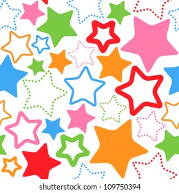 seamless pattern with stars vector