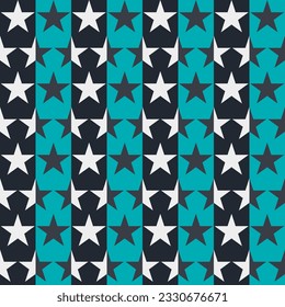 Seamless Pattern. Stars Vector Art.