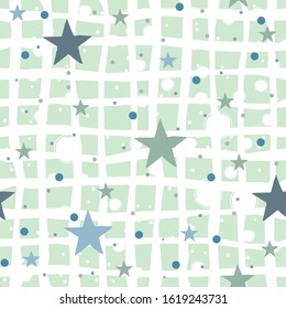 Seamless Pattern with Stars. Vector Illustration