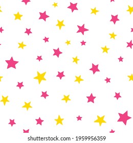 Seamless pattern with stars. Vector illustration