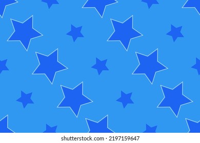 Seamless pattern with stars Vector illustration Texture for wrapping and fabric