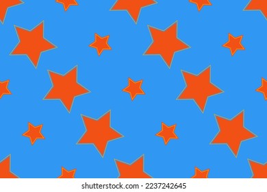Seamless pattern with stars Vector illustration Texture for wrapping and fabric
