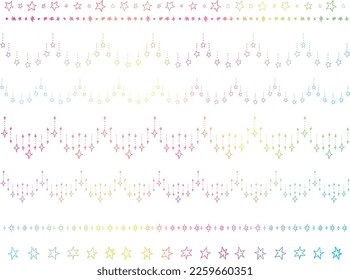 Seamless pattern with stars. Vector illustration.
Line star glitter shine of doodle set.
Hand drawn illustration.
 