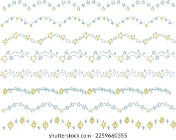 Seamless pattern with stars. Vector illustration.
Line star glitter shine of doodle set.
Hand drawn illustration.
 