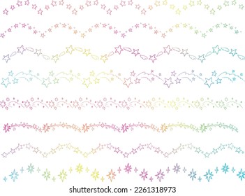 Seamless pattern with stars. Vector illustration.
Line star glitter shine of doodle set.
Hand drawn illustration.
 