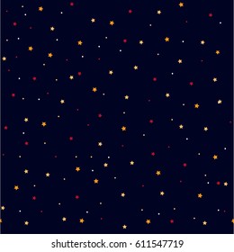 Seamless pattern with stars. Vector illustration