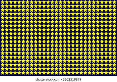 Patrón sin foco con estrellas. Patrón simple AMARILLO. Patrón festivo con estrellas. Fondo del cielo nocturno. Textura infantil. Impresiones de guardería para papel textil, de confección y de envoltura