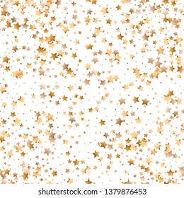 Seamless pattern with stars for your design. Perfect background for birthday party brochures, invitation cards or baby shower.
