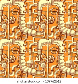 seamless pattern Steampunk