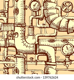 seamless pattern Steampunk