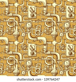 seamless pattern Steampunk