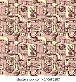 seamless pattern Steampunk