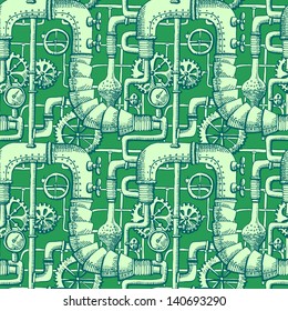 seamless pattern Steampunk