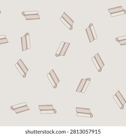 seamless pattern sterile gauze roll cartoon. absorbent medical, wound cotton, firstaid healthcare sterile gauze roll sign vector