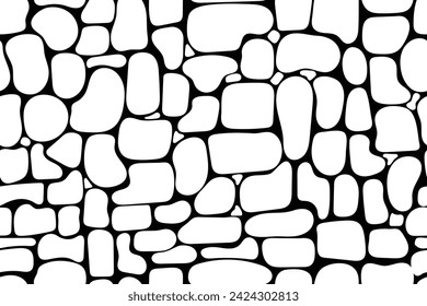 seamless pattern of stone arrangement in vector