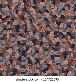 Seamless pattern. Stone-rusty camouflage.