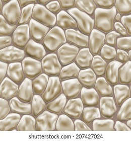 Seamless pattern of stones in brown colors