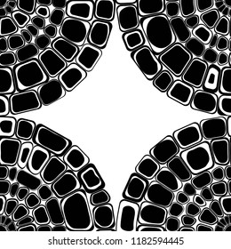 Seamless pattern with stones. Circle. Print for textile. Vector illustration