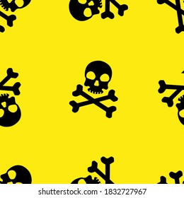 seamless pattern with stop icon