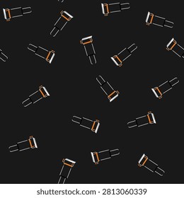 seamless pattern storage hand cart cartoon. transport mobility, equipment ling, distribution supply storage hand cart sign vector