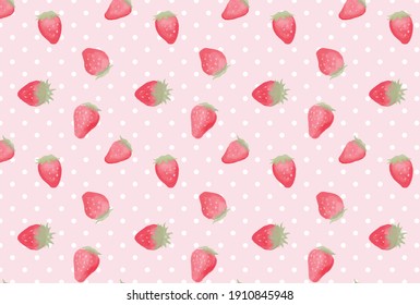 patrón sin fisuras con fresas para banners, tarjetas, volantes, fondos de pantalla de medios sociales, etc.