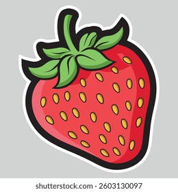 Seamless pattern with strawberries and green leaves for fashion vector illustration, print