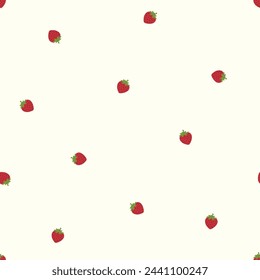 Seamless pattern with strawberries. for wallpapers, pattern fills, web page backgrounds, surface textures, textile