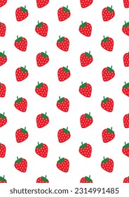Seamless pattern with strawberry Eps 10 vector.