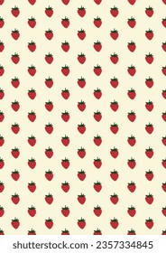 Seamless pattern with strawberry Eps 10 vector.