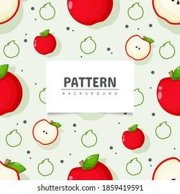 Seamless pattern strawberry fruit design
