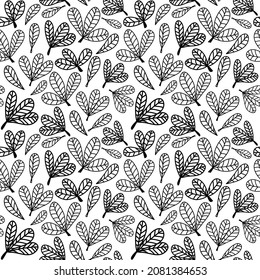Patrón sin soldadura con estrelfoil blanco y negro, envoltura de diseño textil de decoración