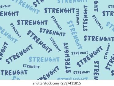 seamless pattern strenght Print for graphic t-shirts, sweatshirts, posters. Vector