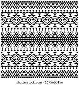 Seamless pattern stripe in Aztec style