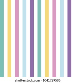 Seamless pattern stripe colorful pastel colors. Vertical pattern stripe abstract background vector illustration.