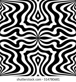 Seamless Pattern. Striped background. Repeating black-white. Vintage seamless lines. Vector illustration. Geometric textured surface for your design.