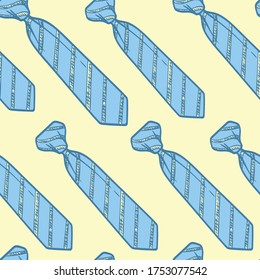 Seamless pattern with striped neckties